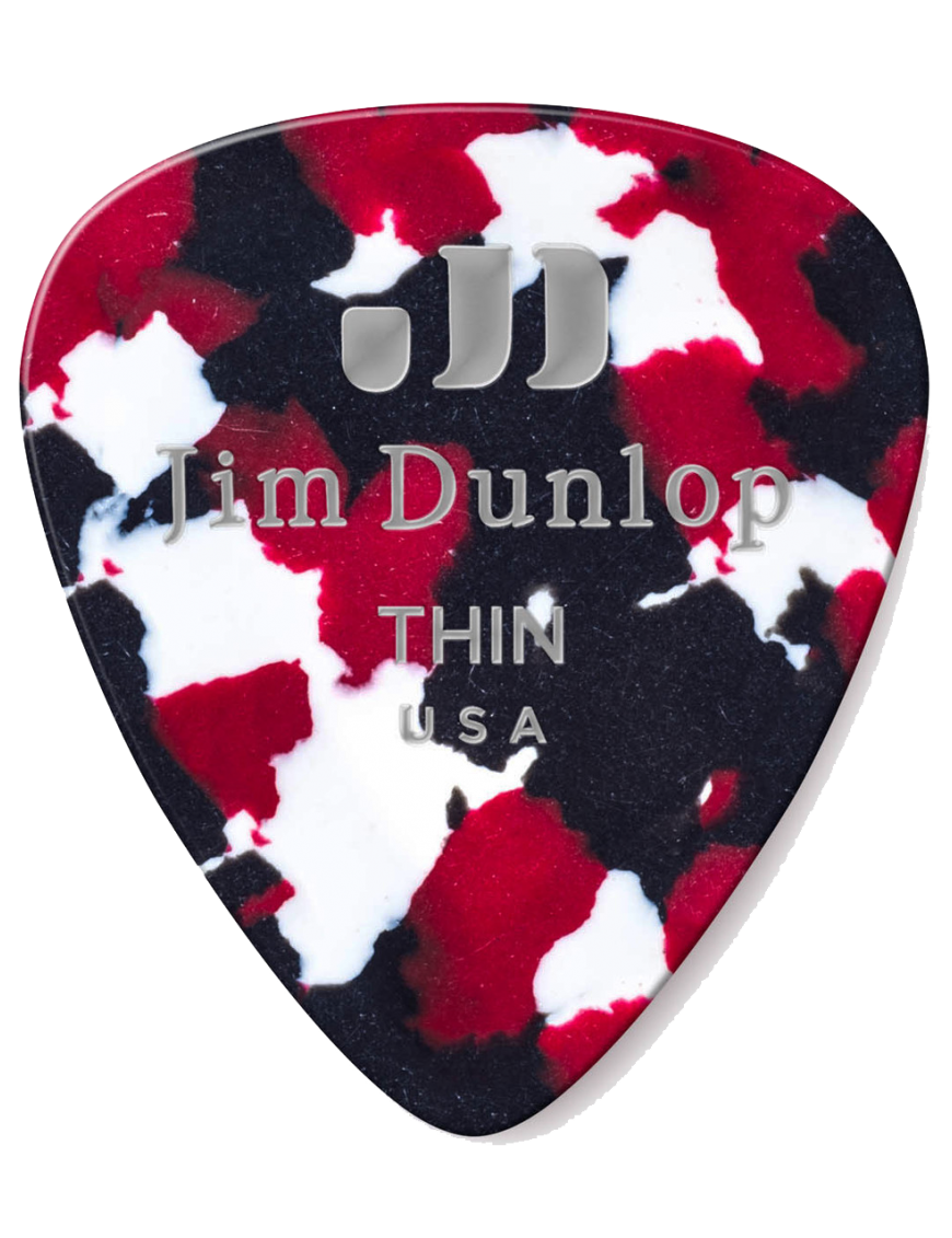 Dunlop® 483 Uñetas Celuloide Jim Dunlop® Confetti Calibre: Thin | 12 Unidades