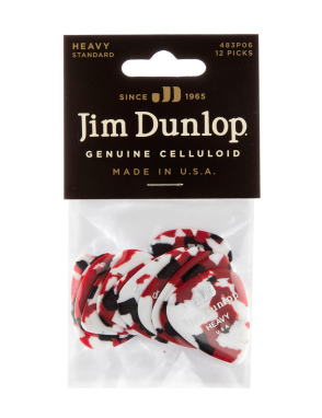 Dunlop® 483 Uñetas Celuloide Jim Dunlop® Confetti Calibre: Heavy | 12 Unidades
