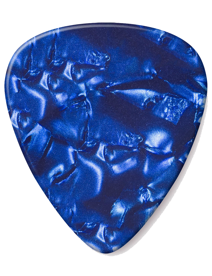 Dunlop® 483 Uñetas Celuloide Jim Dunlop® Azul Perlado Calibre: Medium | 12 Unidades