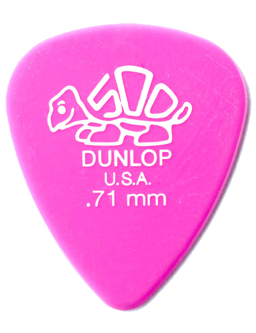 Dunlop® 41 Uñetas Delrin 500 Tortex® Calibre: .71mm Rosado | 72 Unidades