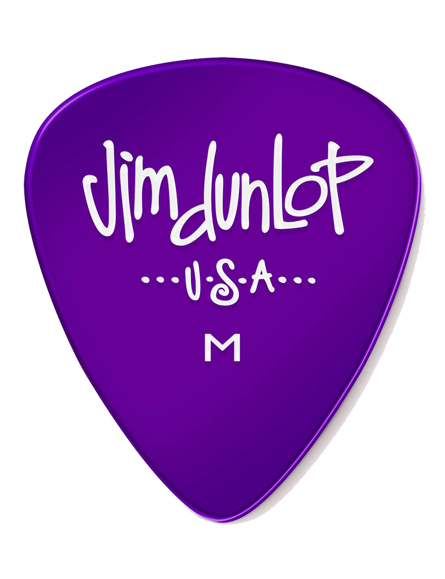 Dunlop® 486 Uñetas Gels™ Calibre: Medium Color: Purple | 12 Unidades