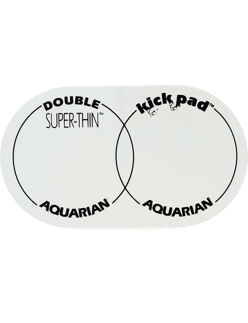 Aquarian Drumheads® STKP2 Protector Parche Kick Pad™ Super Thin™ Pedal Bombo Doble Falam