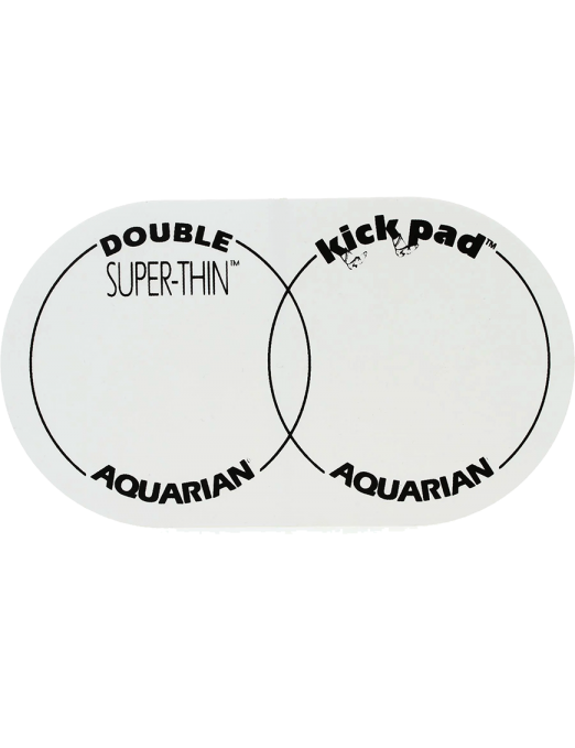Aquarian Drumheads® STKP2 Protector Parche Kick Pad™ Super Thin™ Pedal Bombo Doble Falam