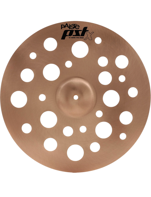 Paiste® PSTX Platillo Crash Swiss Medium 18" Efectos