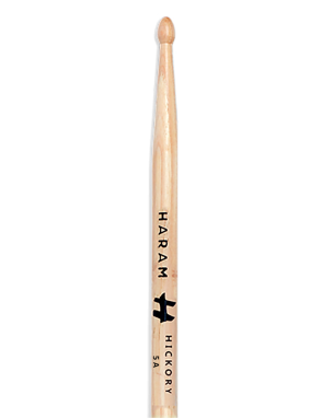 HARAM® 5A Baquetas American Hickory Punta Madera