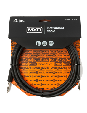 MXR® DCIS10 Cable Instrumentos 1Plug ¼" Recto a 1Plug ¼" Recto 3.10mt  | Black