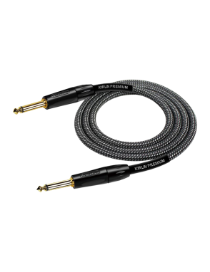 KIRLIN® IWB201 Cable Instrumentos Premium Plus 1Plug ¼" Recto a 1Plug ¼" Recto 3.60mt