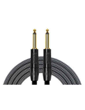 KIRLIN® IWB201 Cable Instrumentos Premium Plus 1Plug ¼" Recto a 1Plug ¼" Recto 3.60mt