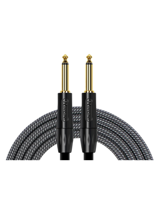 KIRLIN® IWB201 Cable Instrumentos Premium Plus 1Plug ¼" Recto a 1Plug ¼" Recto 3.60mt