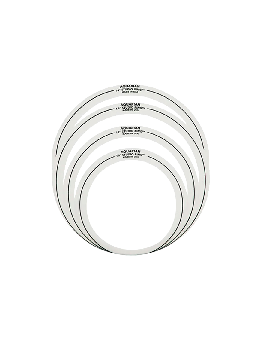 Aquarian Drumheads® SR-SET10 Anillo Armónico Studio Rings™ Set: 10-12-14-14