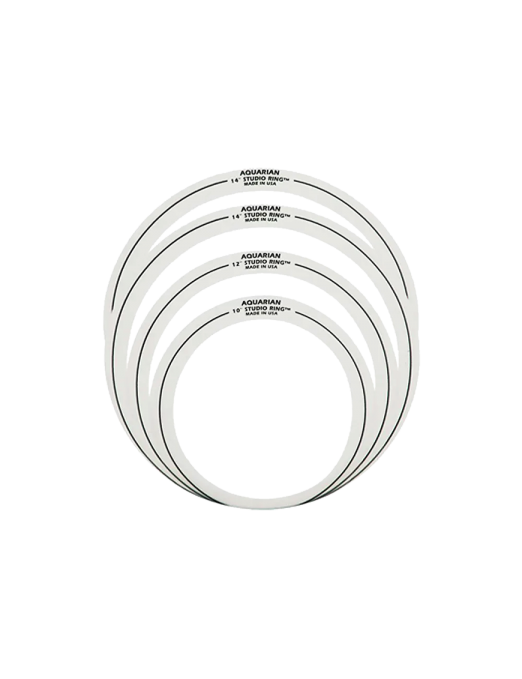 Aquarian Drumheads® SR-SET10 Anillo Armónico Studio Rings™ Set: 10-12-14-14