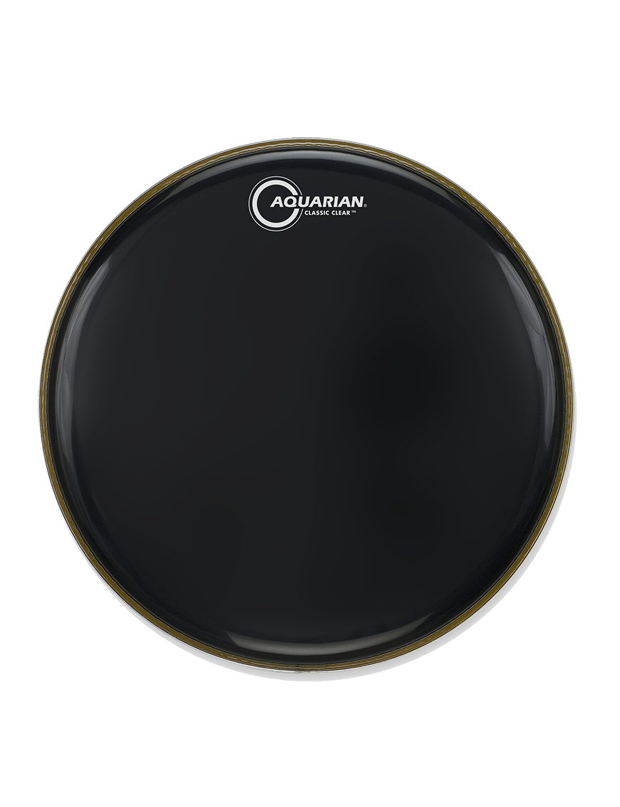 Aquarian Drumheads® CC-22BK Classic Clear™ Parche Bombo 22" Negro Brillante