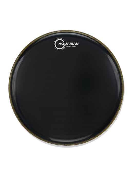 Aquarian Drumheads® CC-22BK Classic Clear™ Parche Bombo 22" Negro Brillante