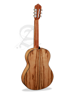 Alhambra® 6 Olivo Guitarra Clásica Conservatorio Natural con Funda