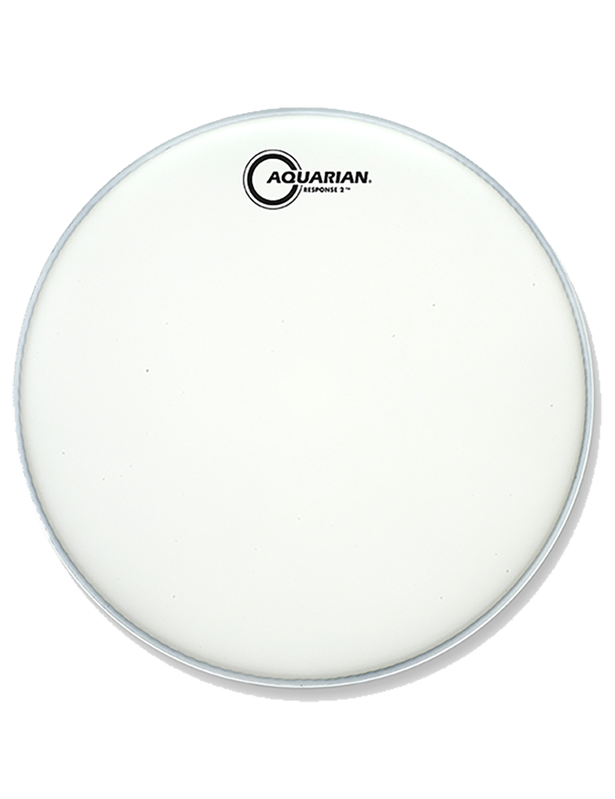 Aquarian Drumheads® TCRSP2-18 RESPONSE 2™ Texture Coated™ Parche Tom 18" Blanco