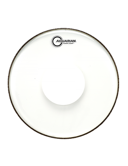 Aquarian Drumheads® CCPD-18B Classic Clear™ Parche Bombo 18" Power Dot™