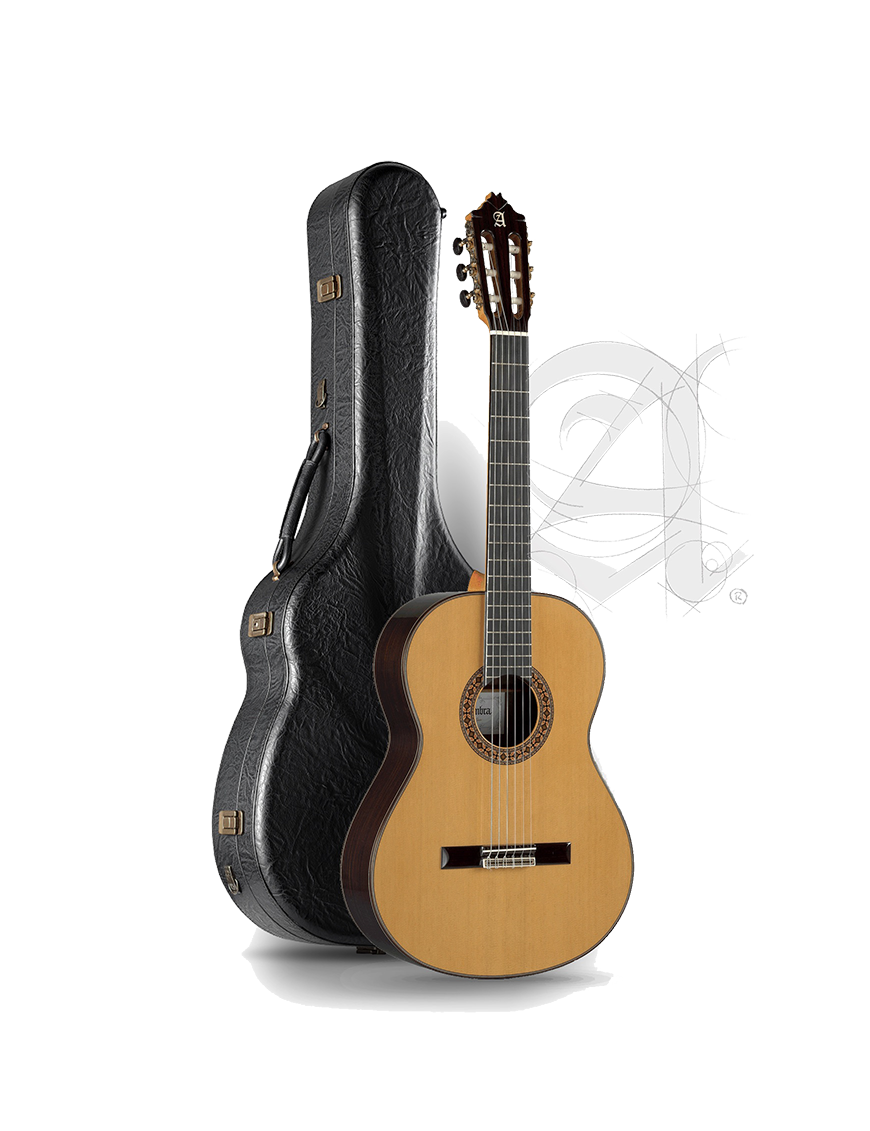Alhambra® 8P Guitarra Clásica Concierto Natural con Case