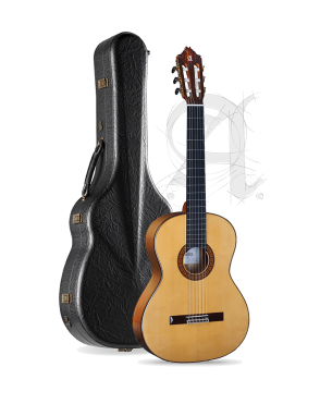 Alhambra® 8Fc Pure Guitarra Flamenca Concierto Golpeador Case
