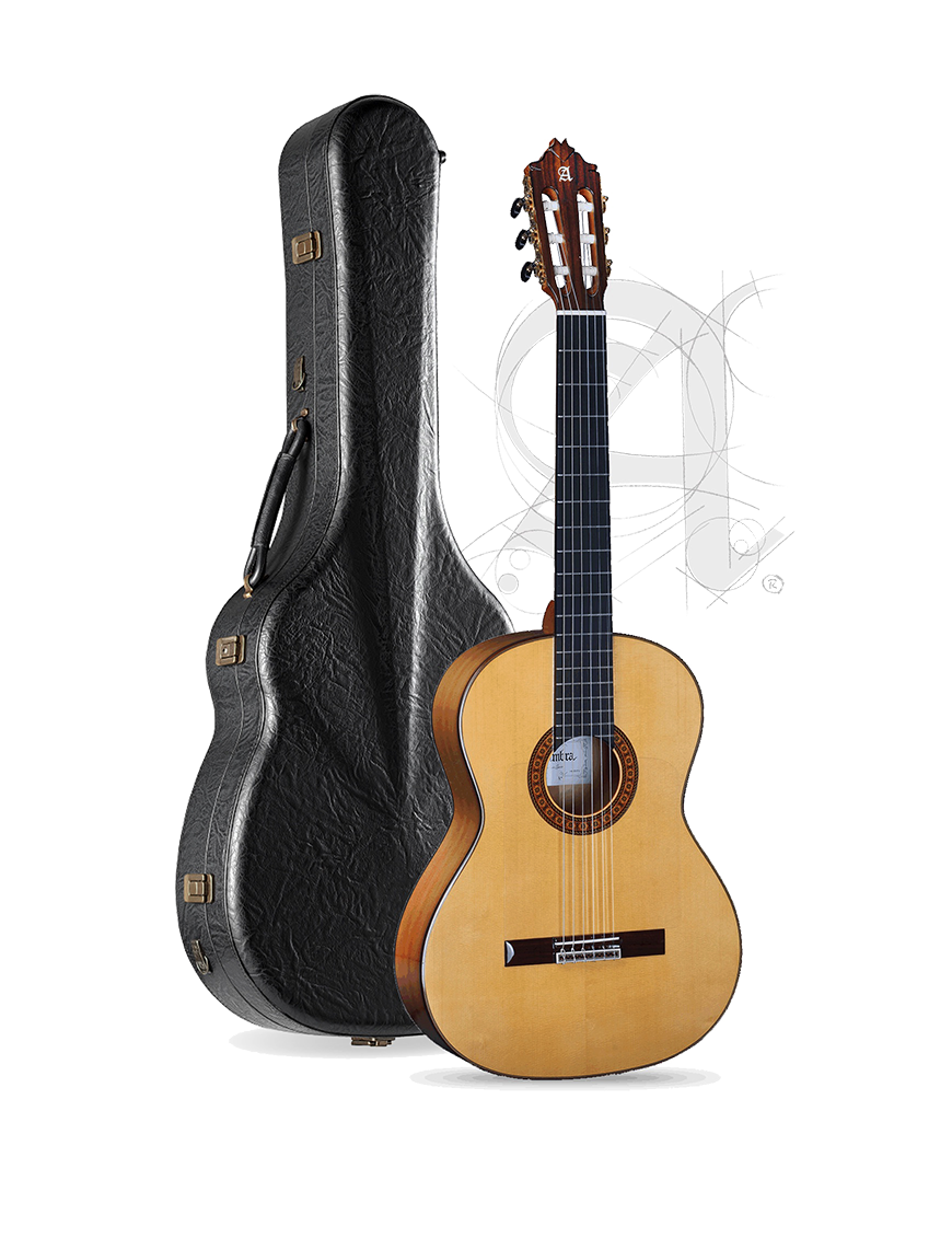 Alhambra® 8Fc Pure Guitarra Flamenca Concierto Golpeador Case