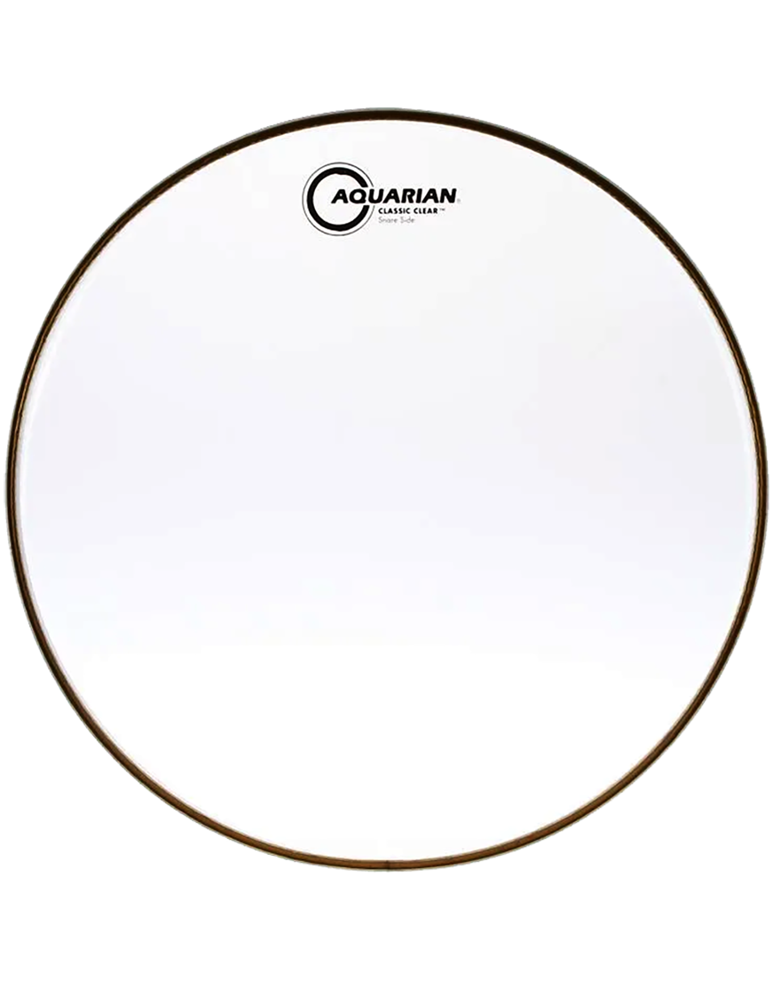 Aquarian Drumheads® CCSN-10 Classic Clear™ Snare Side Parche Bordonero 10" Resonante Transparente