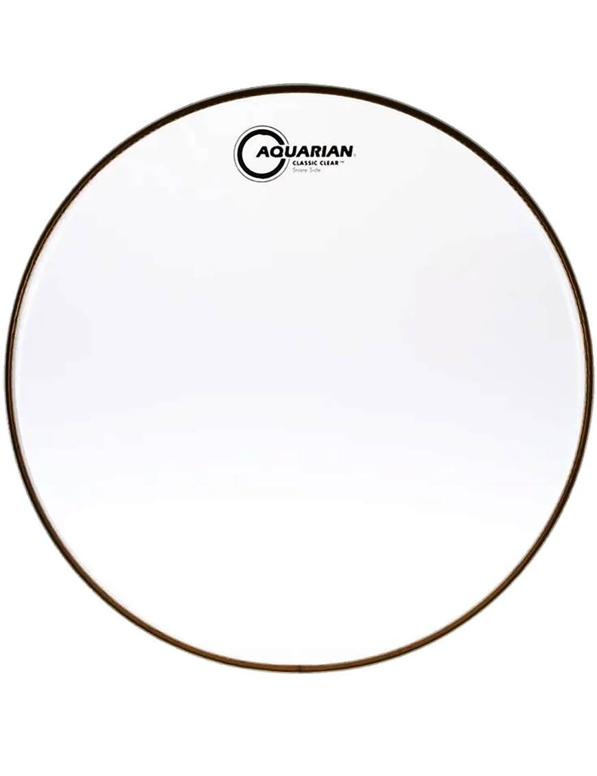 Aquarian Drumheads® CCSN-13 Classic Clear™ Snare Side Parche Bordonero 13" Resonante Transparente