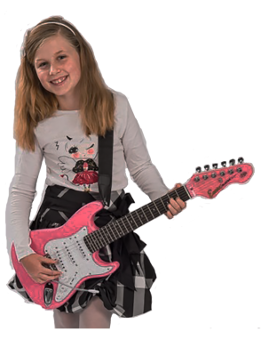 Encore® E375 Guitarra Eléctrica Strat® Vibrato Tamaño: ¾ Color: Gloss Pink