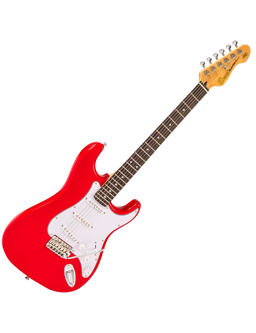 Encore® E6 Guitarra Eléctrica Strat® Vibrato Color: Gloss Red