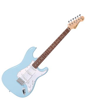 Encore® E6 Guitarra Eléctrica Strat® Vibrato Color: Laguna Blue