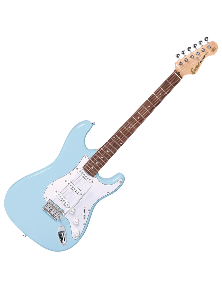 Encore® E6 Guitarra Eléctrica Strat® Vibrato Color: Laguna Blue