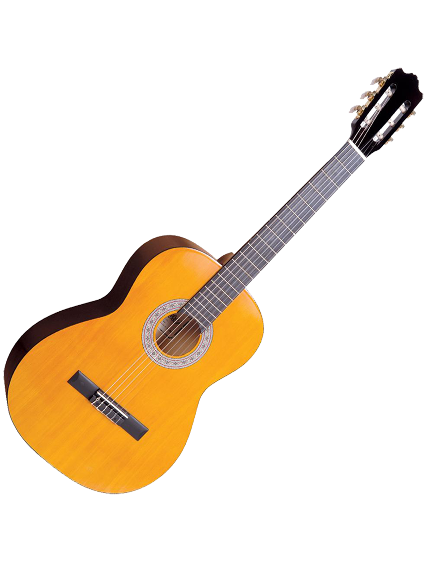 Encore® Guitarra Clásica Tamaño: 4/4 Color: Natural Pack: Funda Correa Afinador Cuerdas DVD