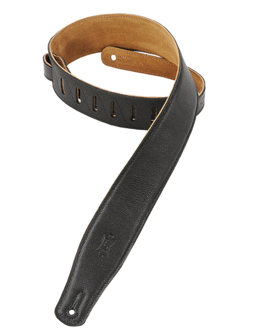 LEVY'S® M26GF Correa Guitarra Cuero Garment 6.4 cm Largo: 135cm | Black