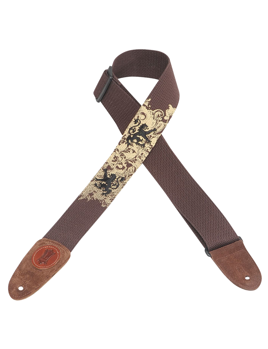 MSSC8EP Correa Guitarra Algodón 5 cm Bordado Largo: 137cm | Brown