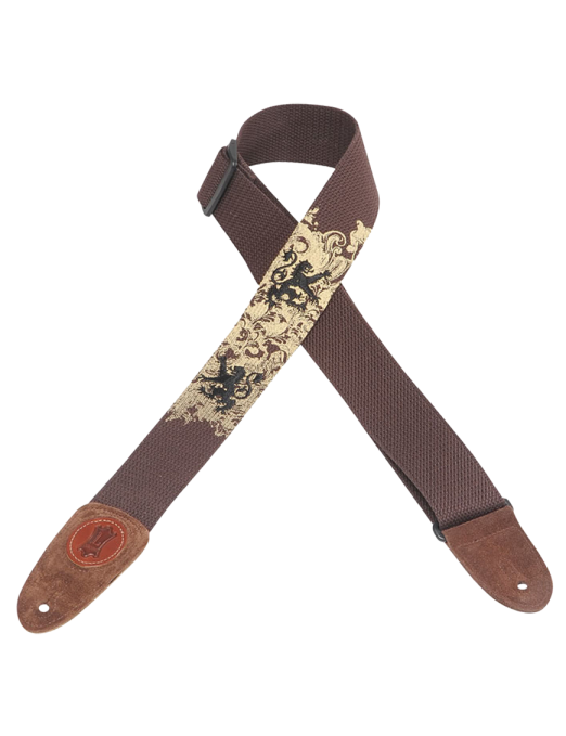 MSSC8EP Correa Guitarra Algodón 5 cm Bordado Largo: 137cm | Brown