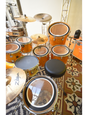 Aquarian Drumheads® JD-8 Parche Tom 8" Jack DeJohnette™ Texture Coated™ Negro