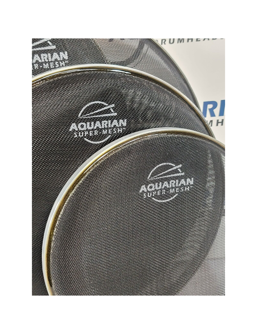 Aquarian Drumheads® SM-12 Super Mesh™ Parche Tom 12" Black