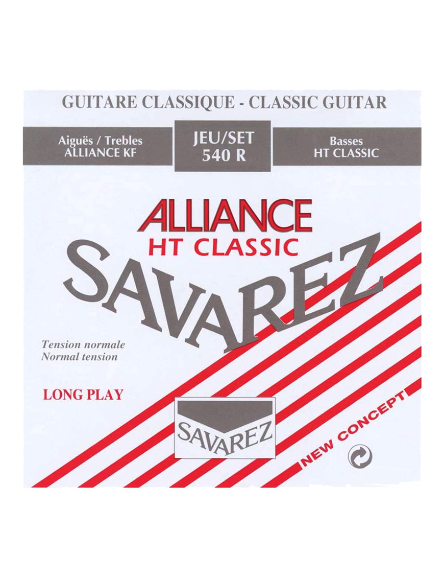SAVAREZ® 540R Cuerdas Guitarra Clásica Nylon Alliance Flurocarbon Tensión Normal