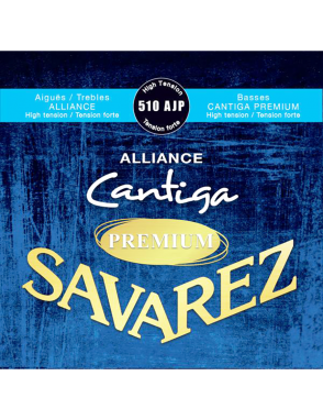 SAVAREZ® 510AJP Cuerdas Guitarra Clásica Nylon Alliance Cantiga Carbono Tensión Alta