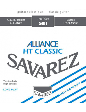 SAVAREZ® 540J Cuerdas Guitarra Clásica Nylon Alliance Carbono Tensión Alta