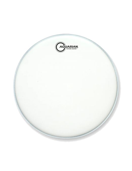 Aquarian Drumheads® Parche Tom 13" TC-13 Texture Coated™ Blanco Satinado