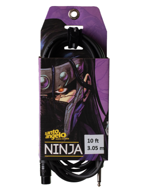 Santo Angelo® NINJA HG Cable Micrófono XLR Hembra a Plug ¼" OFHC | 3.05 mt