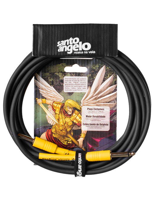 Santo Angelo® SAMURAI Cable Instrumentos Plug ¼" Recto a Plug ¼" OFHC | 6.10mt