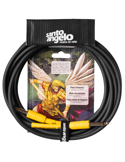 Santo Angelo® SAMURAI Cable Instrumentos Plug ¼" Recto a Plug ¼" OFHC | 7.62mt