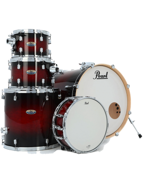 Pearl® DECADE DMP925 Batería Acústica Set: 5 Piezas + Hardware Color: Deep Red Burst