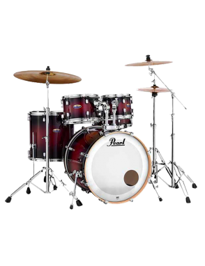 Pearl® DECADE DMP925 Batería Acústica Set: 5 Piezas + Hardware Color: Deep Red Burst