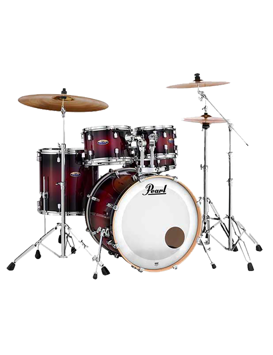 Pearl® DECADE DMP925 Batería Acústica Set: 5 Piezas + Hardware Color: Deep Red Burst