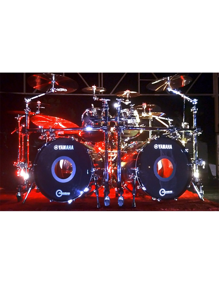 Aquarian Drumheads® REF-20SKW REFLECTOR™ Parche Bombo 20" Super Kick II™ Ice White
