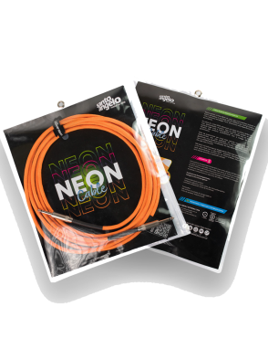 Santo Angelo® NEON Orange Cable Instrumentos Plug ¼" Recto a Plug ¼" Recto OFHC | 3.05mt