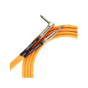 Santo Angelo® NEON Orange Cable Instrumentos Plug ¼" Recto a Plug ¼" 90° OFHC | 6.10mt