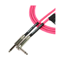 Santo Angelo® NEON Pink Cable Instrumentos Plug ¼" Recto a Plug ¼" 90° OFHC | 6.10mt