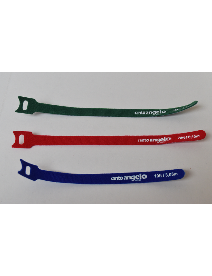 Santo Angelo® Amarra Cables Velcro 250x13mm Pack: 3 Unidades